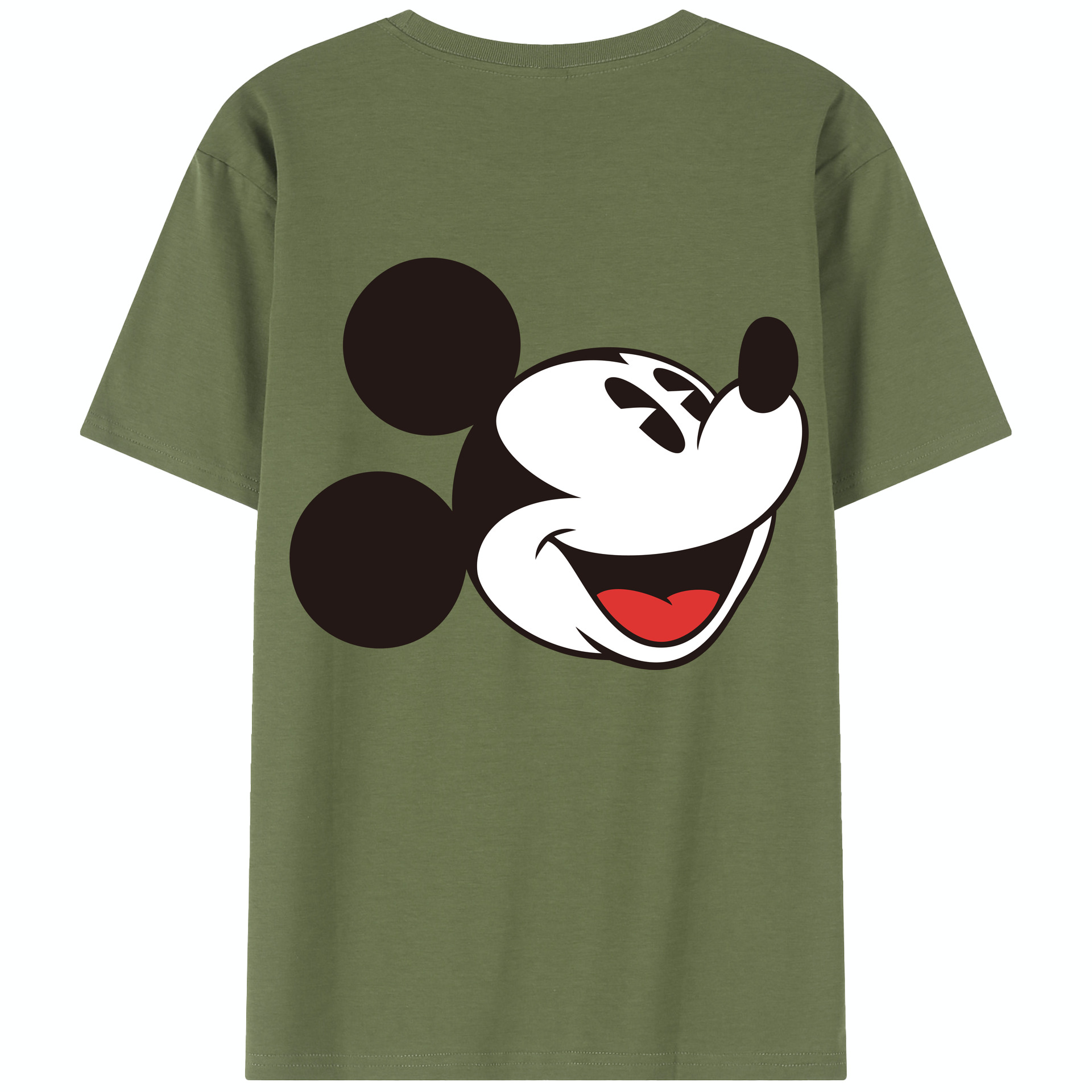 （画像用） ミッキーマウス Mickey Mouse 綿100％半袖Tシャツ（背面プリント）